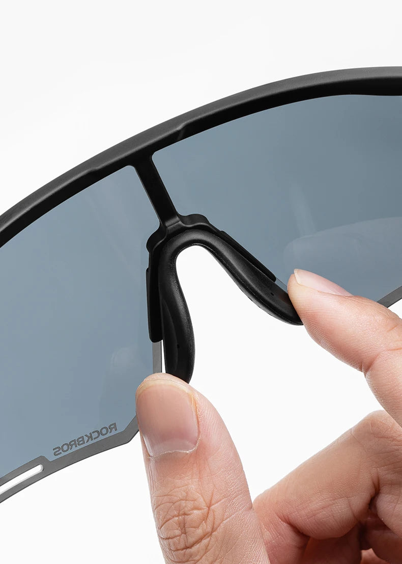 ROCKBROS Cycling Glasses Wireless Bluetooth 5.2 Polarized Sunglasses Headset Telephone Driving MP3 Riding Eyewear UV400 Goggles