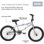 20 inch Freestyle BMX Bike for and Adults Men Women Hi-Ten Steel Frame 360 Degree Rotor Freestyle   Single Speed Teen Bike