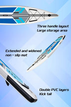 12'6 cruising paddle board for turing SUP Inflatable with 32" width and big capacity paddle board suitable for 2 persons