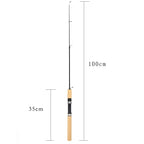 3PCS Ultra-Short Ice Fishing Rod 
60/80/100CM Telescopic,Lightweight  for Angling.