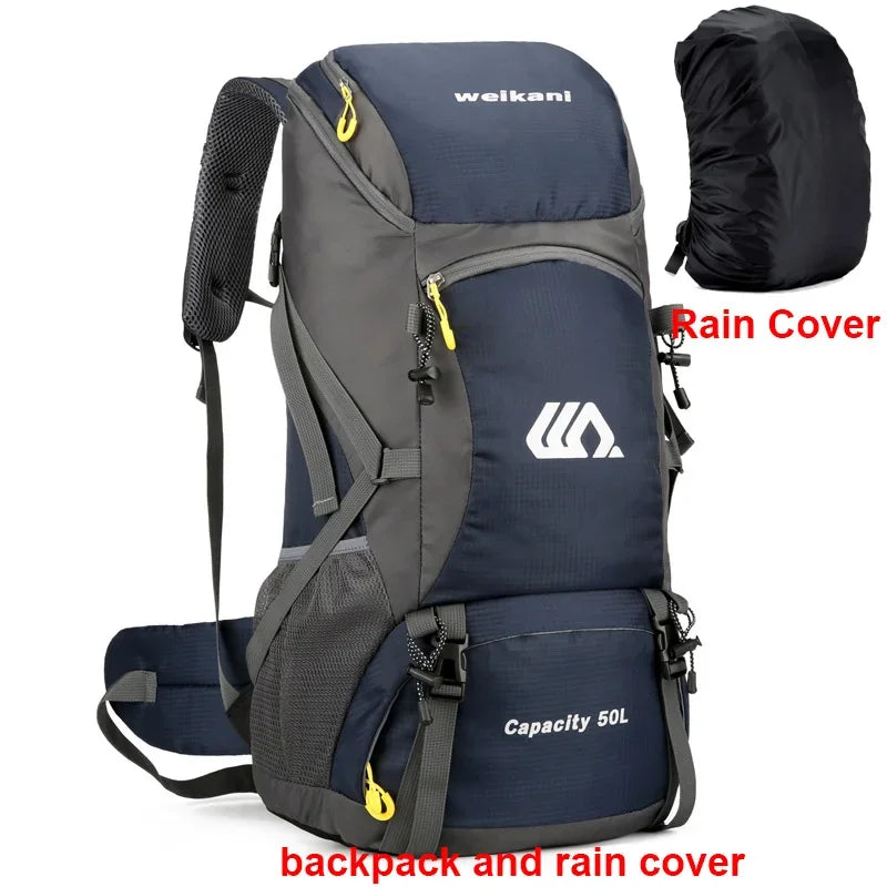 50L Travel Backpack Camping Men Large Hiking Bag 
Tourist Rucksack Waterproof ,Climbing Mountaineering 
A Must have