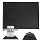 Under Grill Mats For Outdoor Grill Floor Protector Mat Fire Retardant Mat Oil-Proof Heat-Resistant Waterproof Design Good