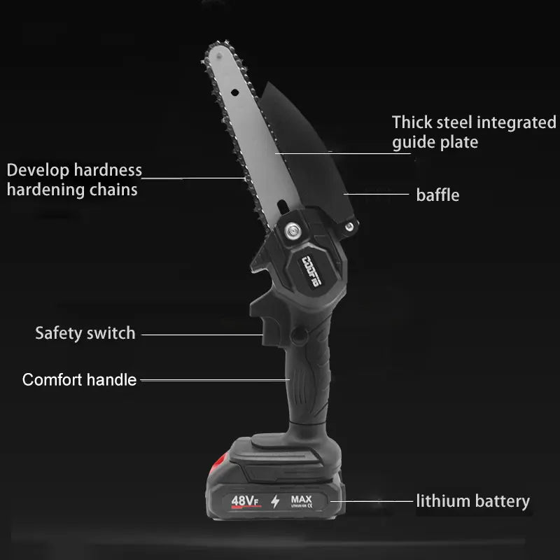 Brushless, Rechargable  electric saw,electric chain saw, outdoor wireless small saw
logging single hand saw, pruning