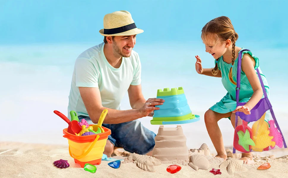 35pcs Beach Toys Summer Outdoor Games 
Sand Play Plastic Bucket,   Watering Bottle,   Shovels Kids Beach Water Game Toys gifts