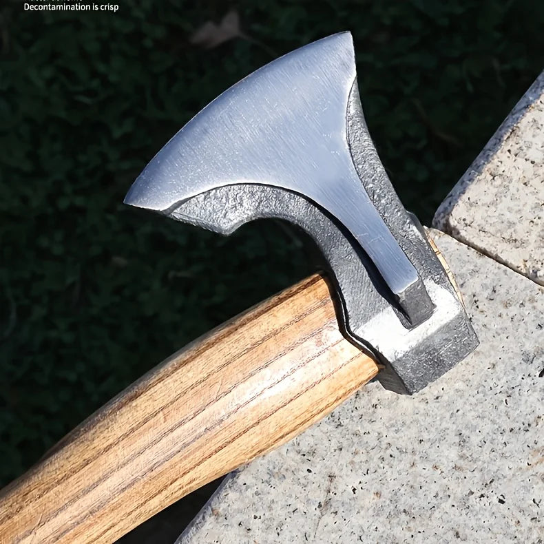 2PCS Professional Firewood Splitting Axe - Anti-Slip 
Wood Handle & Sharp Blade for Efficient Chopping & Outdoor Adventures