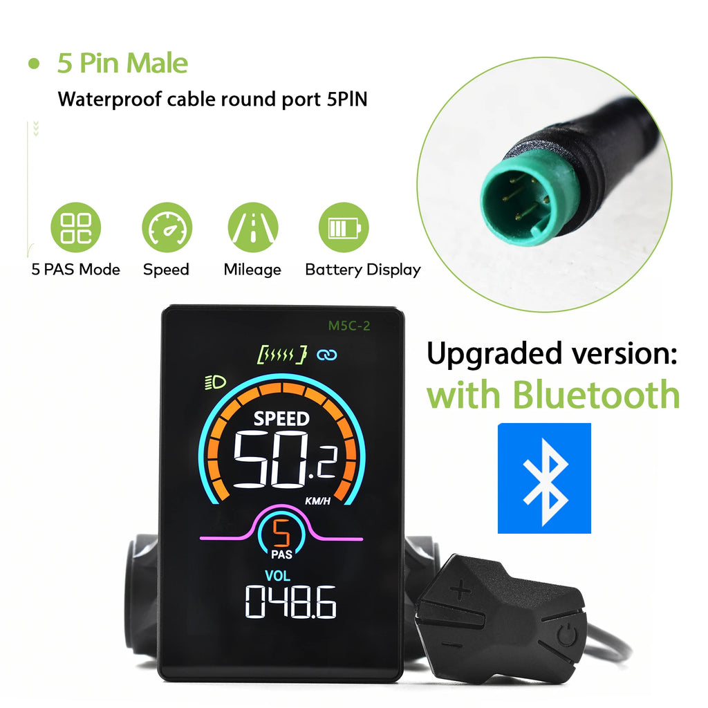 [Haytrix-US] Fatbike V20 Screen 
EBike LCD Display Bicycle Speedometer Cycling Computer