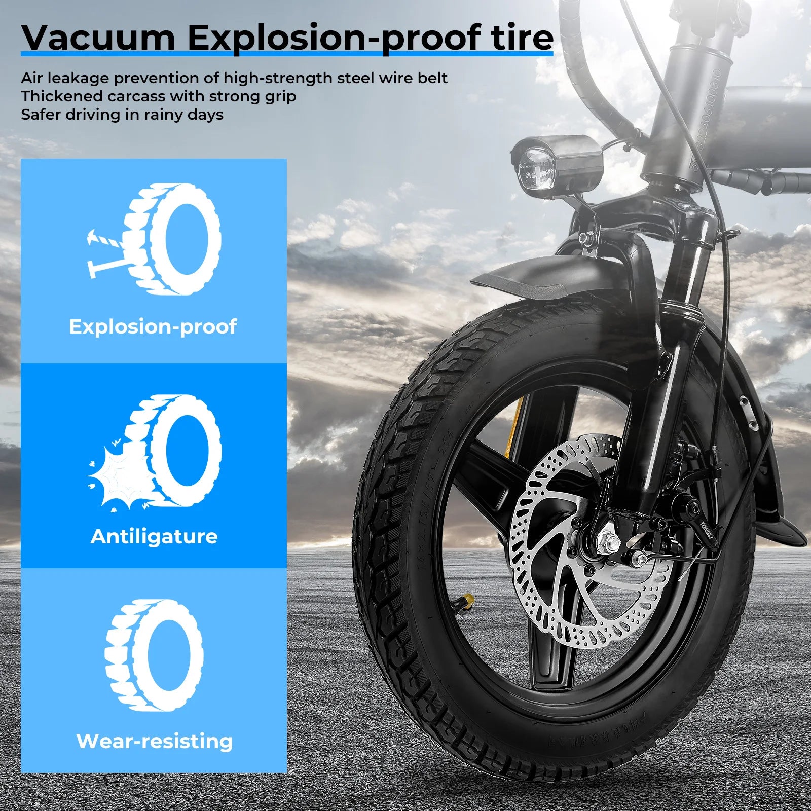 Adult Electric Bike, 20 MPH,    560W Motor,48V Removable Battery,
14inch Folding Maximum 32 Miles,1Year Warranty Ebike