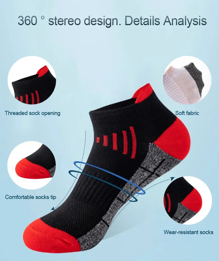6 Pairs of Women's Sports Compression Socks -
Low-top-- Breathable-- Moisture-wicking, 
Suitable for Running and Outdoor Sports