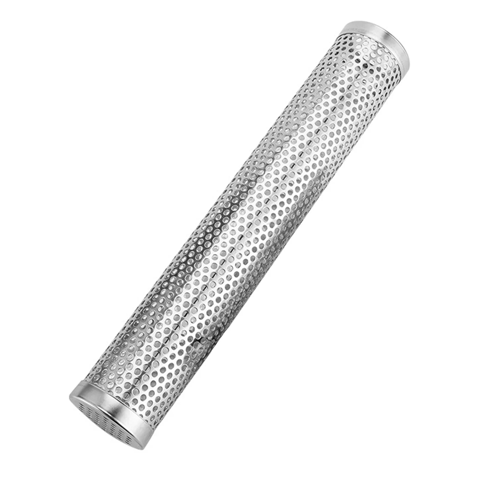 6/12in BBQ Grill Smoke Pipe High Temperature Resistant Round 
BBQ Wood Pellet Smoker 
Tube  Easy To Clean Barbecue Gadgets