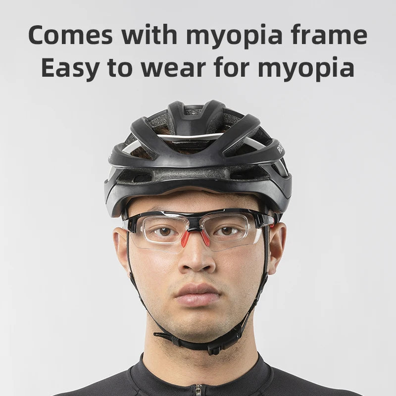 ROCKBROS 3 Lens Bicycle Glasses Adjustable Polarized Bicycle Sunglasses Eyewear Men Women Sports MTB Road Cycling Glasses