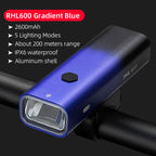 ROCKBROS Bicycle Light 
Rainproof Type-C Charging
 LED 2000mAh MTB  Front Lamp Headlight Ultralight,  Flashlight Bike Light