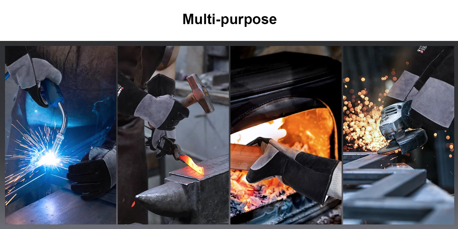 ARCCAPTAIN 16inch Welding Gloves Multifunctional 
Heat Resistant Mig/Stick/Tig Welder