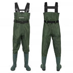 Waterproof Fishing Waders . Chest-Length 
With Boots.
Durable Breathable Overalls Kit for Men Women Outdoor Raft Hunting