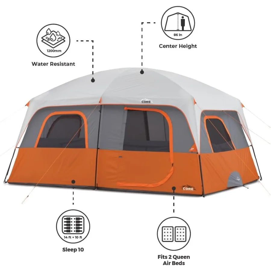 Family Camping  for 10 /11 /12 Person
Large Multi Room Cabin Tents