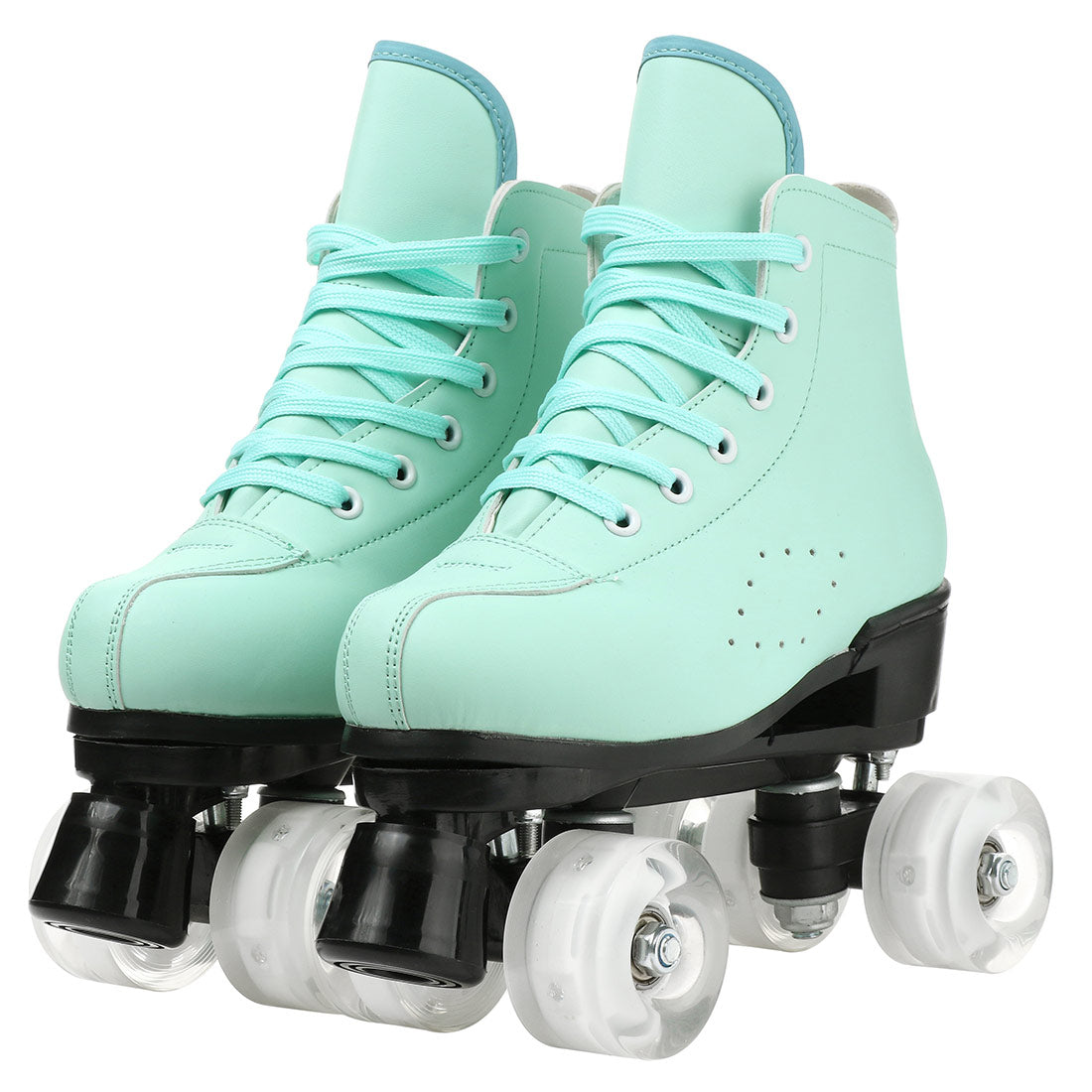 2025 Double-Row Roller Skate Shoes  
4 Wheels Skates For Women Men Outdoor Sport Skating Training Quad Sneakers Size 34 35 36-45