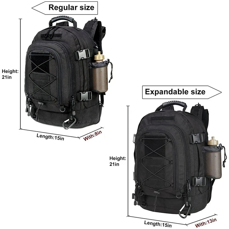 60L Military Tactical Backpack Army Molle Assault Rucksack
