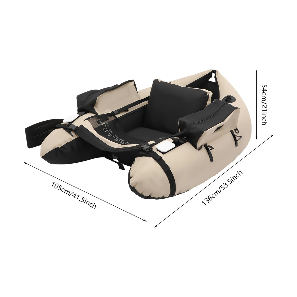 Inflatable Fishing Boat,
Portable Oxford Cloth Fishing Boat,
136*105*54cm , 130kg Weight Capacity,for Fishing