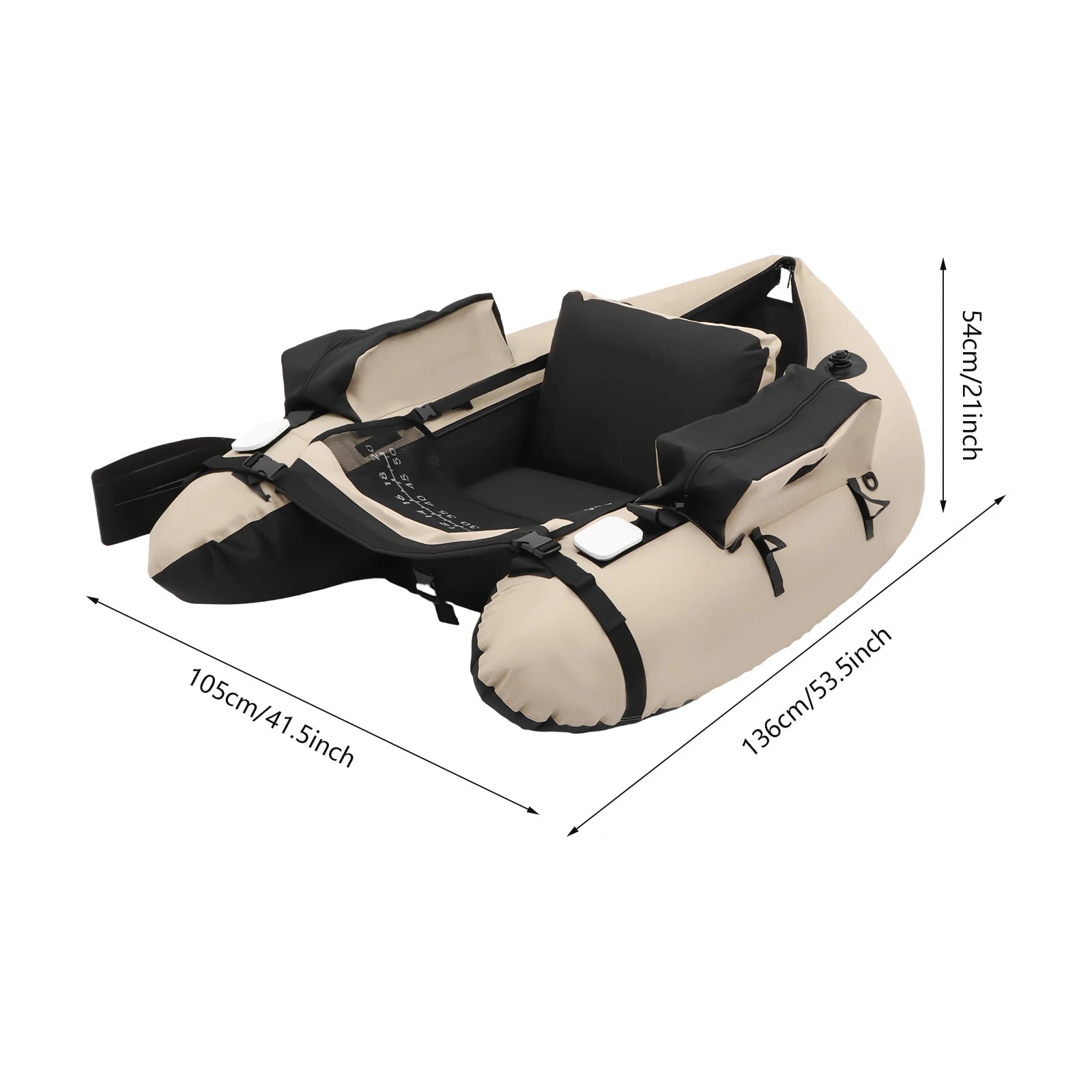 Inflatable Fishing Boat,
Portable Oxford Cloth Fishing Boat,
136*105*54cm , 130kg Weight Capacity,for Fishing