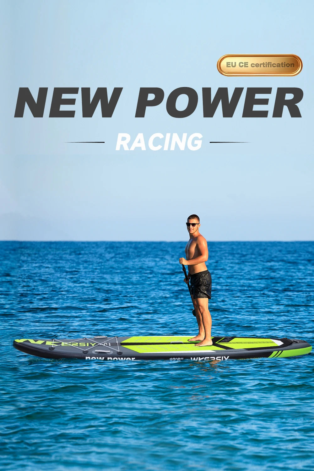 12'6 SUP inflatable paddle board 30" width for racing paddling solo stand up paddle board