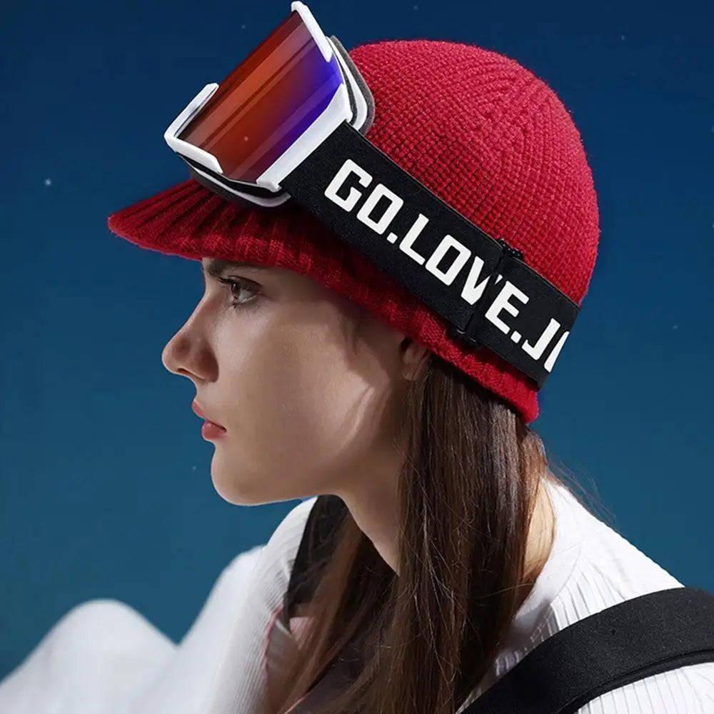 Knit Beanie Winter Beanie Outdoor Warm Hat Comfortable Ear Protection Winter Hat Knit Caps Breathable For Ski Hiking Running