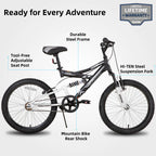 JOYSTAR 20 Inch Kids' Bike for Kids Ages 5-13 Years Old,
 Dual-Suspension Kids Mountain Bike