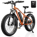 Airwest X5 Adult Electric Bike, 
750W Peak Power, 48V 13Ah Battery, 
20“*4 Fat Tire Ebike, 28MPH, UL 2849, 1 Year Warranty