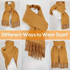 USB Charging Electric Heated Scarf Adjustable Temperature Electric Winter Warmer Unisex Creative Neck Warmer