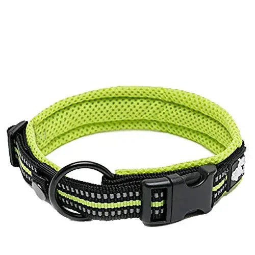 Truelove Pet Dog Collar Nylon Adjustable 
Webbing, Padded , Soft Reflective Durable Heavy Duty Training Custom Luxury Cat TLC5011