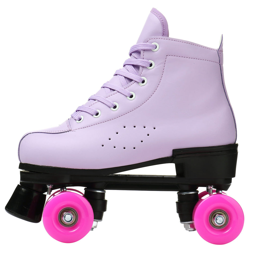2025 Double-Row Roller Skate Shoes  
4 Wheels Skates For Women Men Outdoor Sport Skating Training Quad Sneakers Size 34 35 36-45