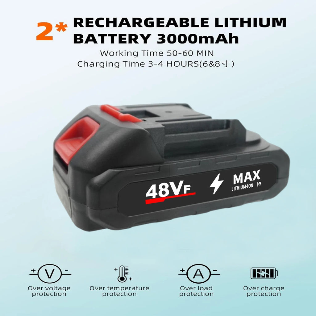 Brushless Rechargeable Lithium electric saw, outdoor -- wireless ,
small saw  logging single hand saw, pruning
