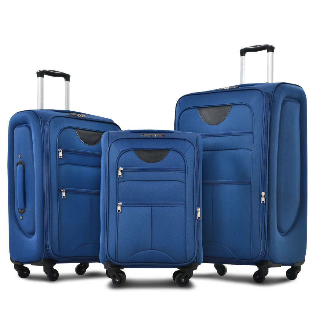 Softside Luggage,  Expandable,  3 Piece Set, Suitcase ..  
Upright Spinner Softshell Lightweight for Travel