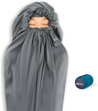 Thermolite Sleeping Bag Liner Adds 22°F Warmth, Mummy Sack for Camping & Travel in Cold Weather