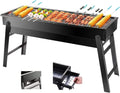 Portable Charcoal Grill 24"x13"x9", 
Lightweight Folding BBQ for Camping, Hiking, Picnics & Travel