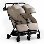 Lithe Double Stroller, Lightweight Side by Side Stroller,
 for Newborn and Toddler, Easy Fold, Spacious Seats with Recline, UPF50+