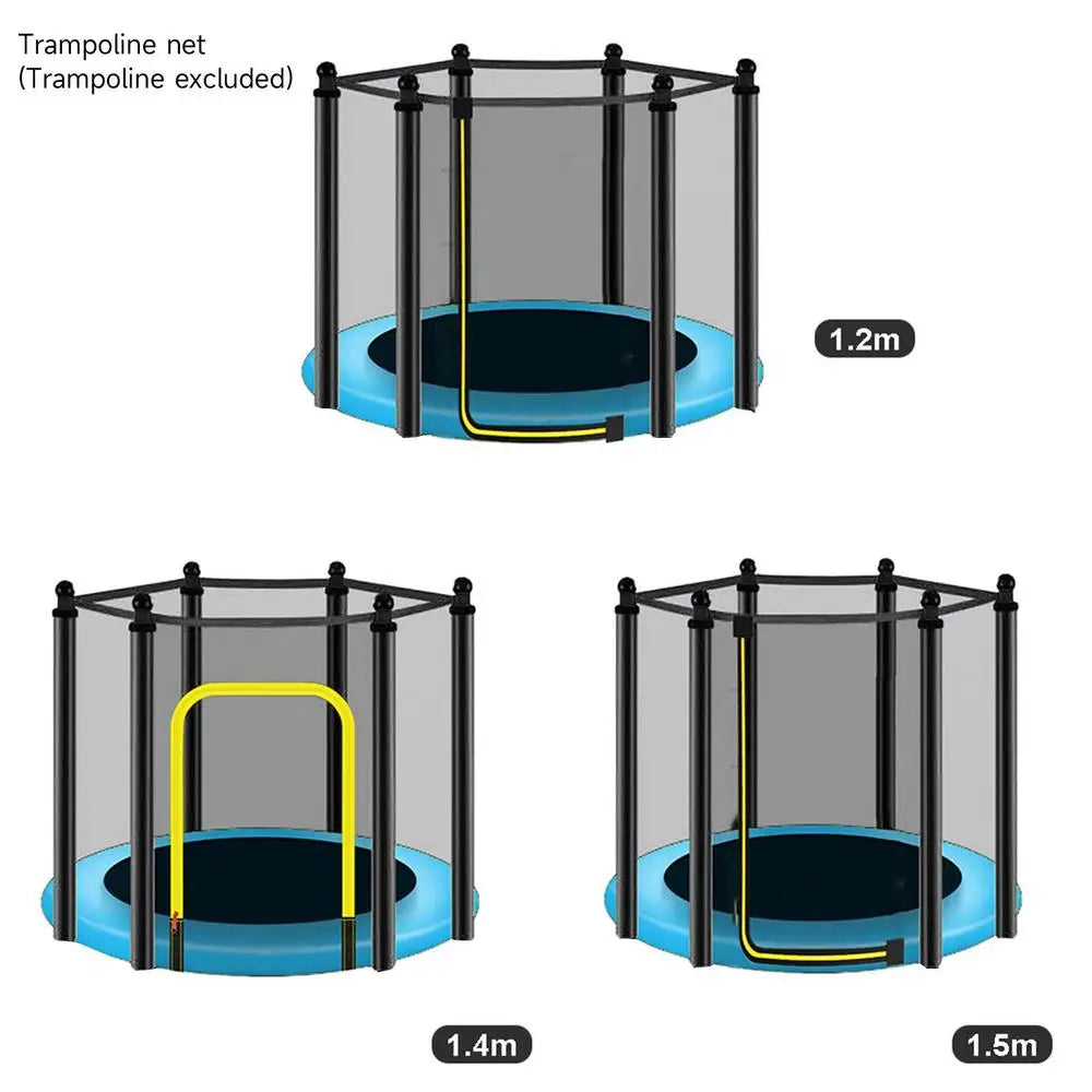 Trampoline Safety Net UV-Resistant Garden  Replacement For 1.2M/1.4M/1.5M 6 Pole Trampolines .  this is Only Protective Net