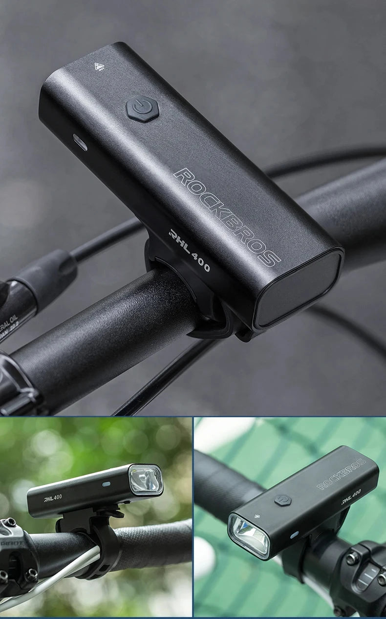 ROCKBROS Bicycle Light 
Rainproof Type-C Charging
 LED 2000mAh MTB  Front Lamp Headlight Ultralight,  Flashlight Bike Light