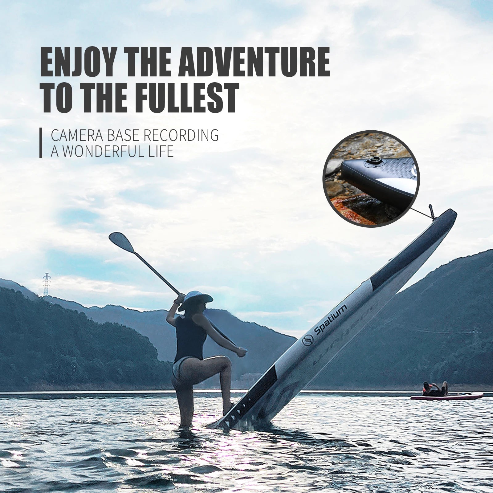 Spatium Inflatable Paddle Board Touring Portable Water Sports 
Air Inflatable Anti-Skid Surfing Board Equipped With Backpack