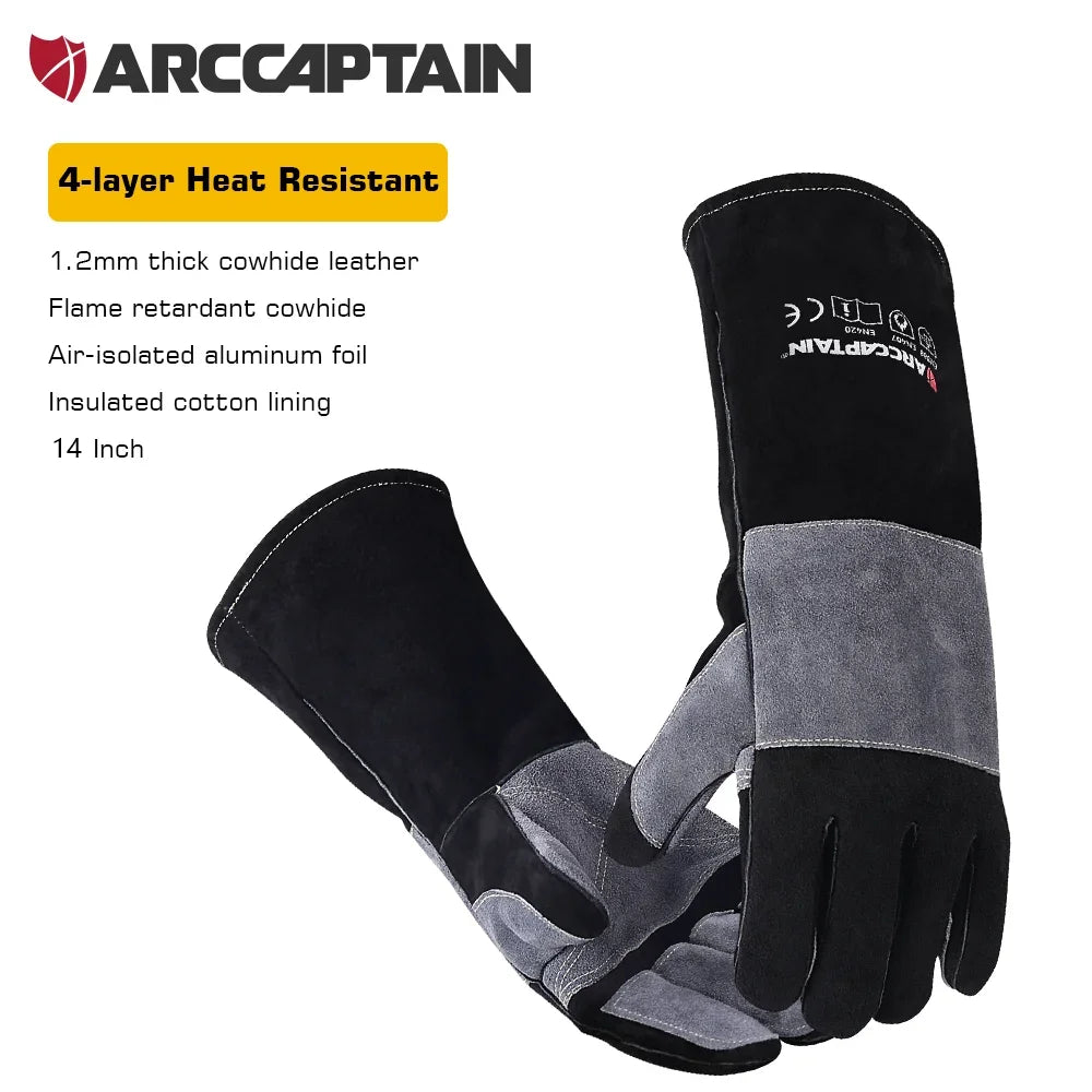 ARCCAPTAIN 16inch Welding Gloves Multifunctional 
Heat Resistant Mig/Stick/Tig Welder
