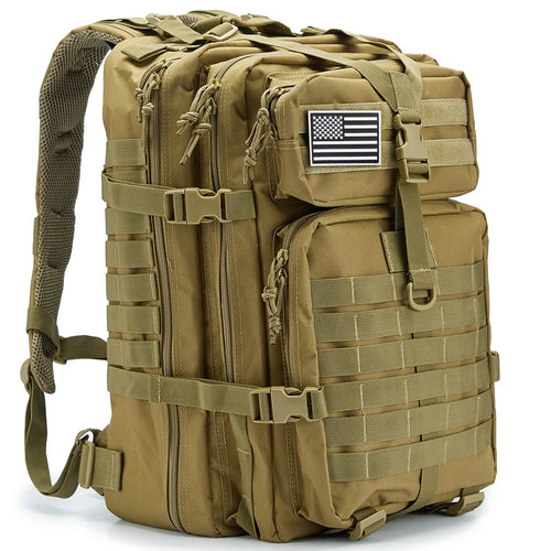 45L Man Tactical Backpacks Traveling  Outdoor 3P School Pack EDC Molle Pack