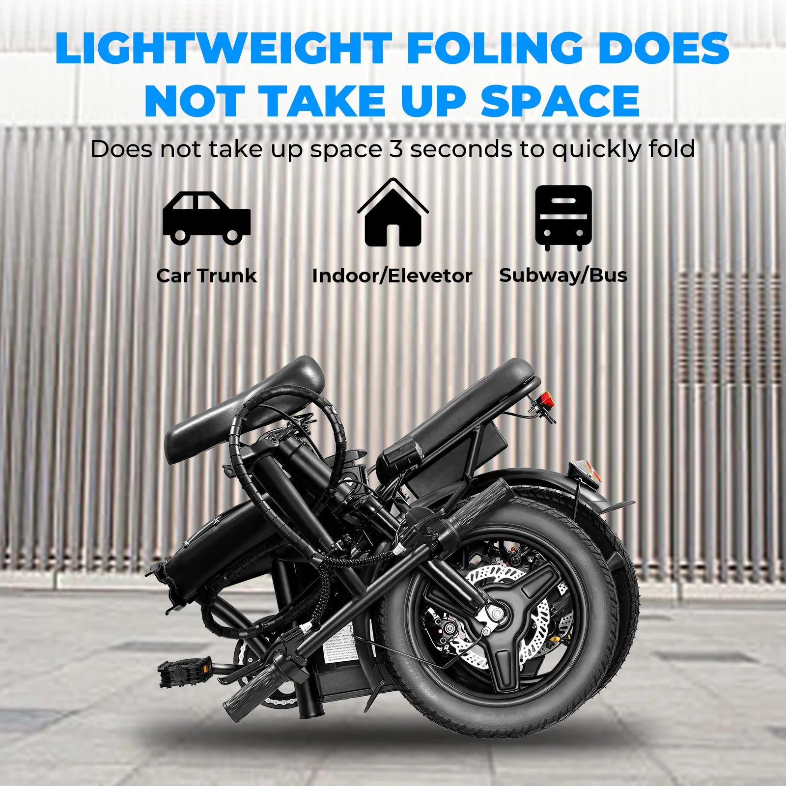 Adult Electric Bike, 20 MPH,    560W Motor,48V Removable Battery,
14inch Folding Maximum 32 Miles,1Year Warranty Ebike