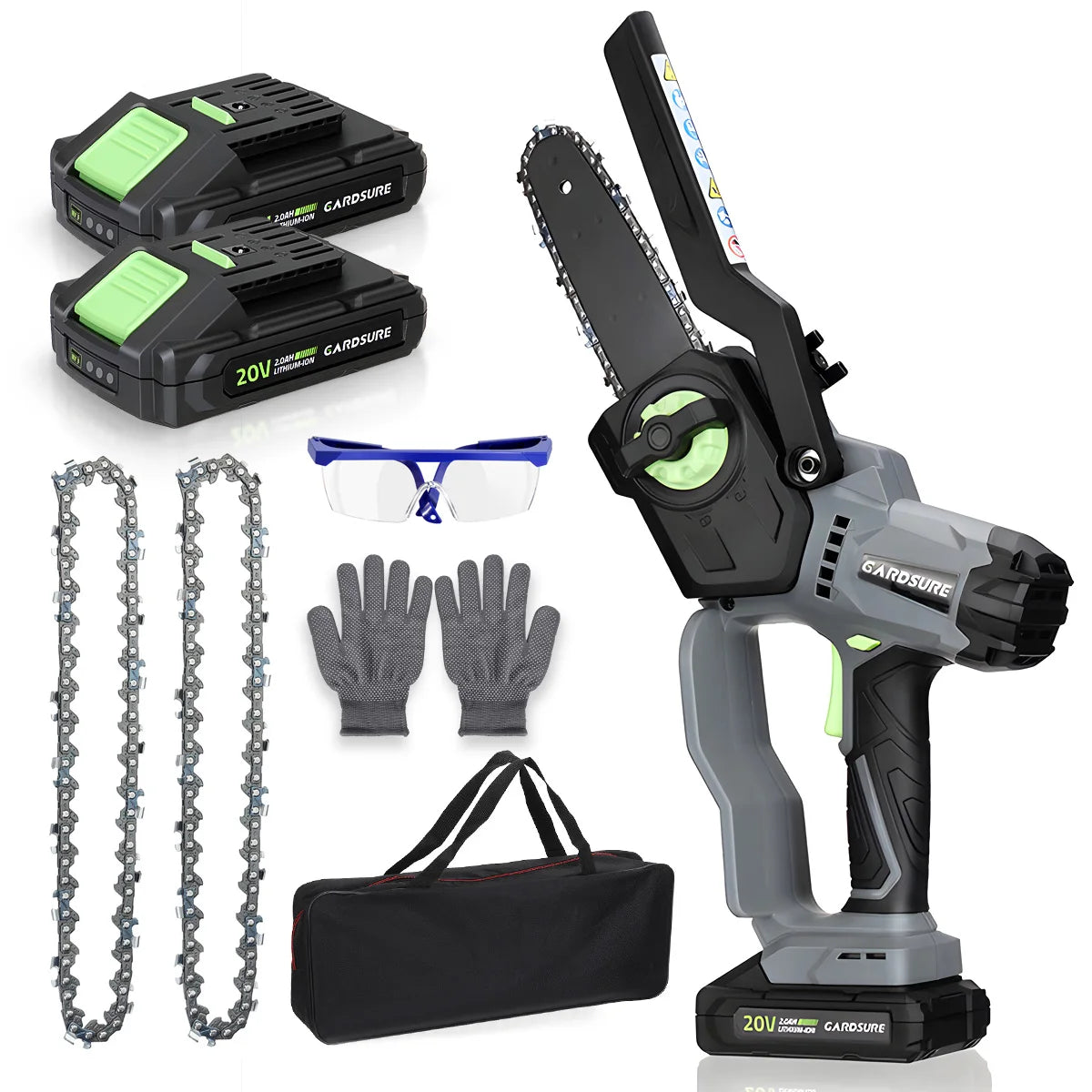 6-Inch Mini Chainsaw Powerful 
Cordless ---Rechargeable,,    Handheld Small Electric Saw 
Pruning Garden Tool ,  Tree Wood Cutting Power Tool