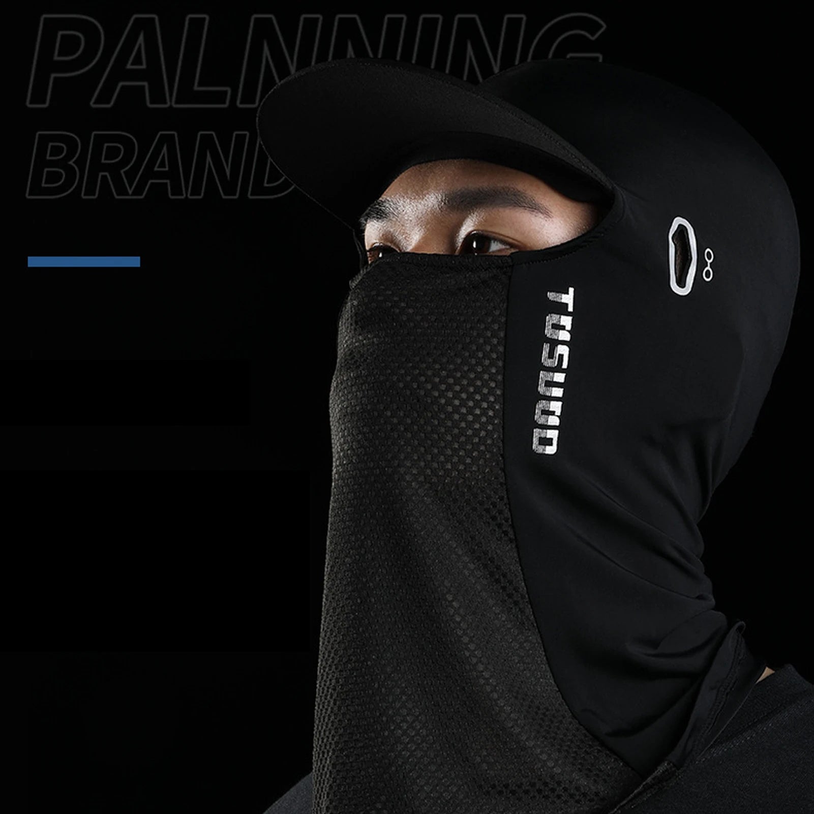 Sunscreen Face Cover Sun Hood Hat UV Protection Ice Silk Headgear For Men Women Cycling Climbing Running Motorcycle Helmets