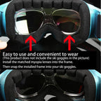 Prescription Ski Goggles Rx Insert Ski Goggles Insert Adapter Professional Transparent Flexible Bendable Goggles Accessories