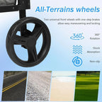 All-Terrain 4-Child Wagon Stroller
 with Removable 5-Point Harness and Storage Organizer, 
Suitable for Outdoor Activities