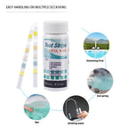 5-1 Bottle Water Test PH Strips 50/100 Pcs/bottle 7-in-1 Residual Chlorine Value Alkalinity Hardness Tester for Aquarium Pool