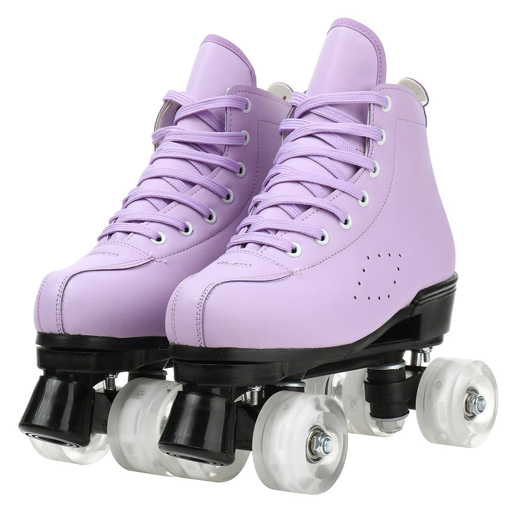 2025 Double-Row Roller Skate Shoes  
4 Wheels Skates For Women Men Outdoor Sport Skating Training Quad Sneakers Size 34 35 36-45