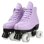 2025 Double-Row Roller Skate Shoes  
4 Wheels Skates For Women Men Outdoor Sport Skating Training Quad Sneakers Size 34 35 36-45