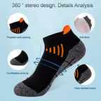 6 Pairs of Women's Sports Compression Socks -
Low-top-- Breathable-- Moisture-wicking, 
Suitable for Running and Outdoor Sports