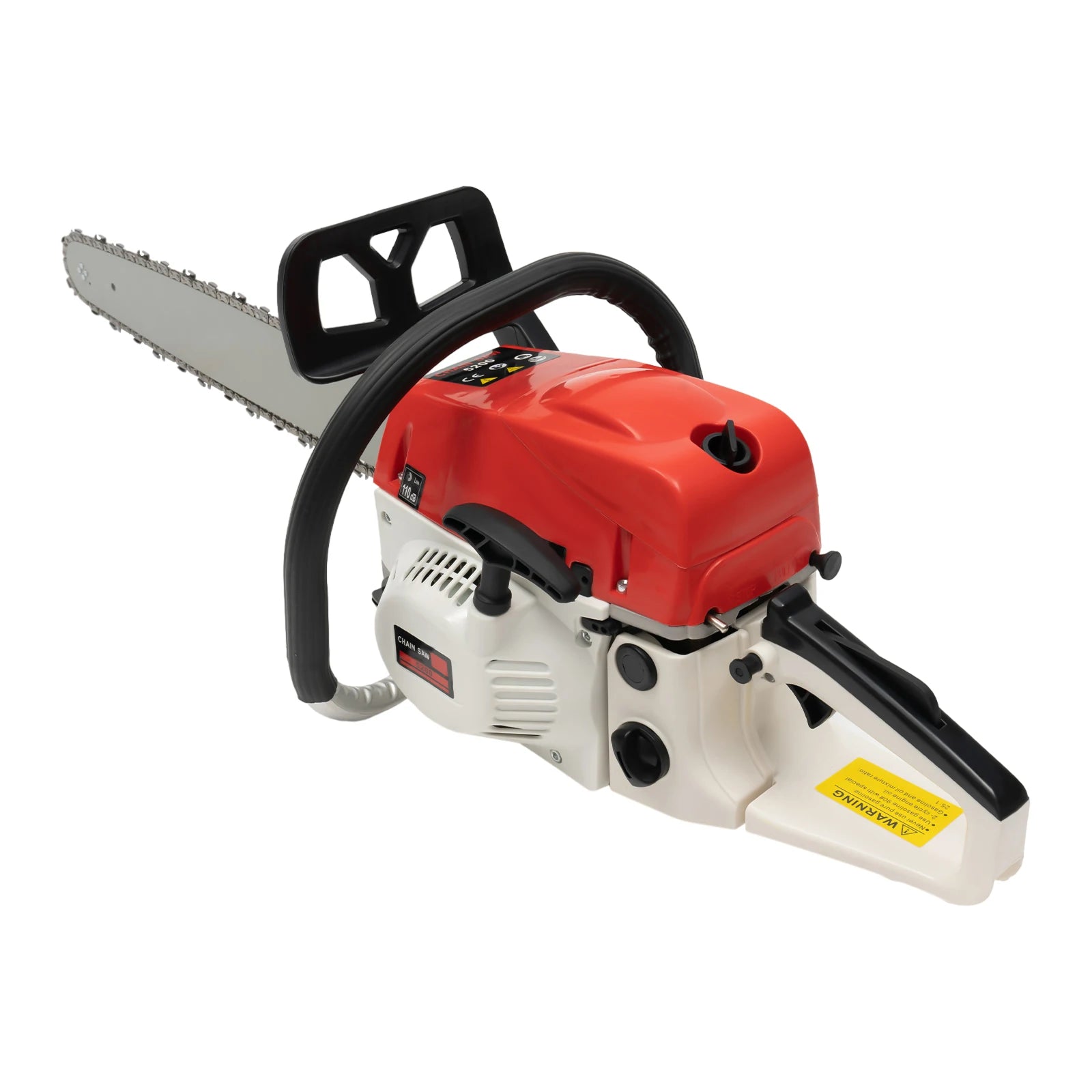 20 Inch Gas-powered Chainsaw 52CC 
2000W 7500rpm Gasoline
Single Cylinder Air-cooled 2-Stroke Gas  Saw