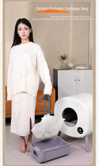 Automatic Smart Cat Toilet,   Electric Litter Box Can Be Remotely Controlled By App enclosed